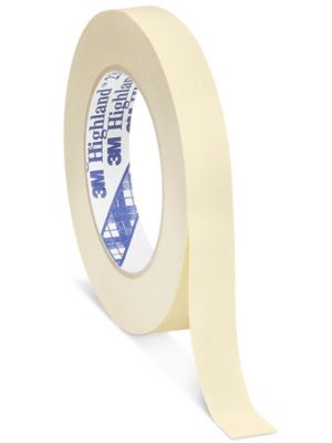 ULINE Industrial Masking Tape - 1 x 60 yds, Natural - 12 Rolls - S-317