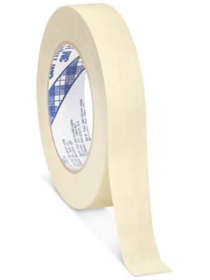 ULINE Industrial Masking Tape - 1 x 60 yds, Natural - 12 Rolls - S-317