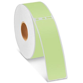 Uline Mini Printer Labels - Green Paper, 1 1/8 x 3 1/2" S-18480G