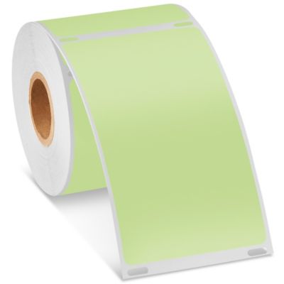 Uline Mini Printer Labels - Green Paper, 2 5/16 x 4