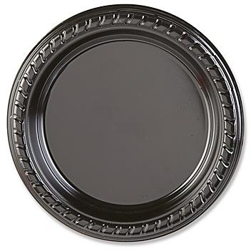 Plastic Plates - 6", Heavyweight, Black S-18501BL