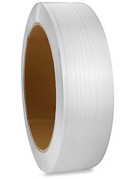 Uline Poly Strapping - 1/2" x .024" x 7,200', White S-18508