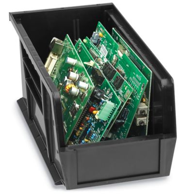 Bacs conducteurs empilables en plastique – 11 x 5 1/2 x 5 po