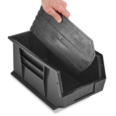 Dividers for Shelf Bins - 7 x 4, Black - ULINE - Pack of 50 - S-13397D