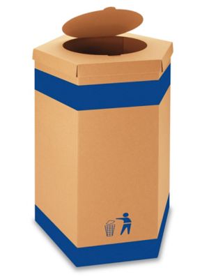 The Home Depot 42 gal. Kraft 100% Recycled Disposable Trash Can Box 40KTB -  The Home Depot