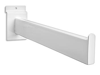 Straight Faceout for Slatwall- 12", White S-18610W