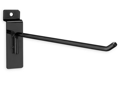 Peg Hooks for Slatwall - 10", Black S-18615BL