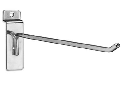 Peg Hooks for Slatwall - 10", Chrome S-18615C