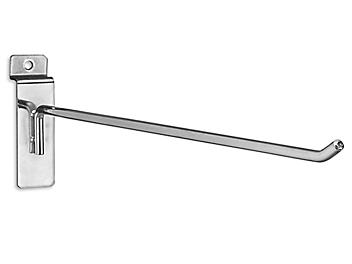 Peg Hooks for Slatwall - 12", Chrome S-18616C