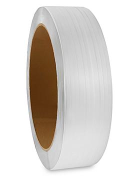 Uline Poly Strapping - 1/2" x .015" x 9,000', White S-1874