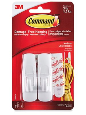 3M 17003 Command Large Adhesive Hook: Command Removable Clips & Hooks  (051131651425-1)