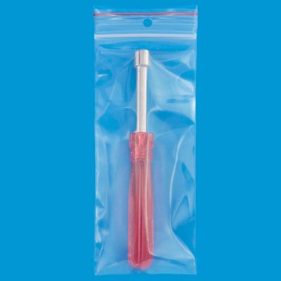2 1/2 x 6" 4 Mil Minigrip&reg; Reclosable Bags - Hang Hole S-1877