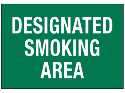  "Designated Smoking Area" Sign