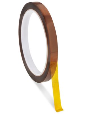 Kapton Polyimide Adhesive Tape, 3 Core, 1 Mil Thick, 36 yd Length, 1 Width