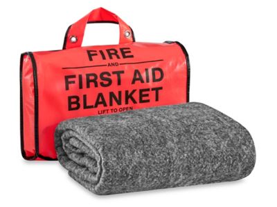 Manta de fuego para el hogar XL - 59 x 59 pulgadas, manta ignífuga de  emergencia para personas, refugio de incendio, gran supresión, fibra de  vidrio