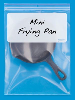 9 x 12" 4 Mil Minigrip&reg; White Block Bags - Hang Hole S-1890