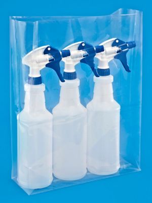 12 x 4 x 18" 2 Mil Gusseted Poly Bags S-1892