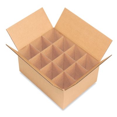 Caja Cartón 39,5x25x28 cm para 15 botellas de 1 litro. - Cajas y