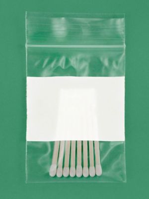 2 Mil White Block Zip Lock Bags in Stock - ULINE