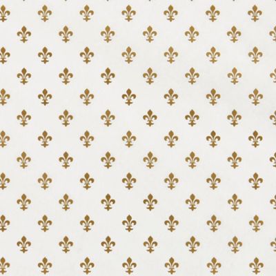 Brown Fleur de Lis Wrapping Paper