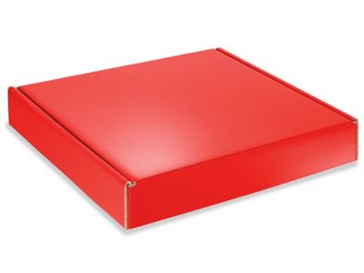 Clear Lid Boxes with White Base - 12 x 12 x 2 S-10576 - Uline