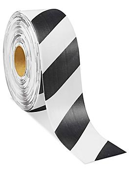 Mighty Line&reg; Deluxe Safety Tape - 4" x 100', Black/White S-19125B/W
