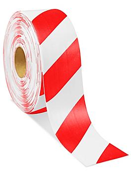 Mighty Line&reg; Deluxe Safety Tape - 4" x 100', Red/White S-19125R/W