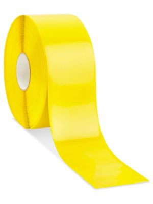 4 Yellow Tape with Blue Center Line - 100' Roll - Safety Floor Tape
