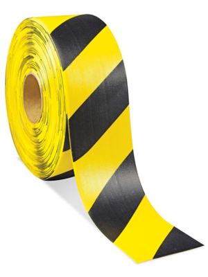 Mighty Line® Deluxe Safety Tape - 4 x 100', Yellow/Black