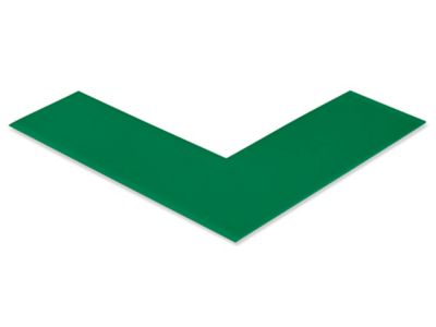 Mighty Line&reg; Deluxe Safety Tape Angles - 6 x 6 x 2", Green S-19126G