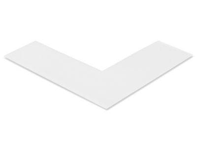 Mighty Line&reg; Deluxe Safety Tape Angles - 6 x 6 x 2", White S-19126W