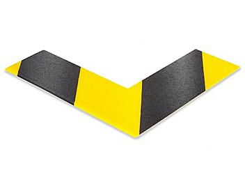 Mighty Line&reg; Deluxe Safety Tape Angles - 6 x 6 x 2", Yellow/Black S-19126Y/B