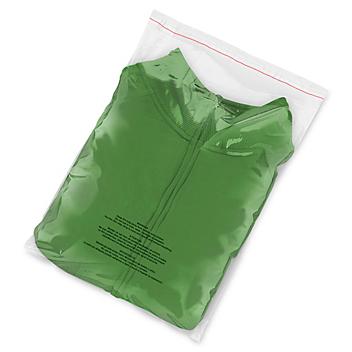 Resealable Suffocation Warning Bags - 1.5 Mil, 11 x 14" S-19131