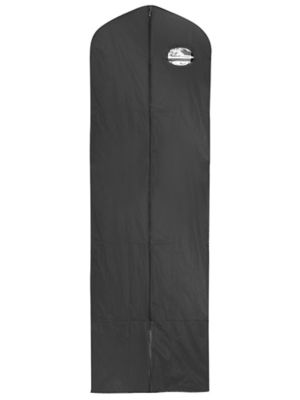 Vinyl Zippered Garment Bags - 24 x 72", Black S-19137BL