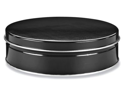 Decorative Tins - 6 x 2", Black S-19141BL