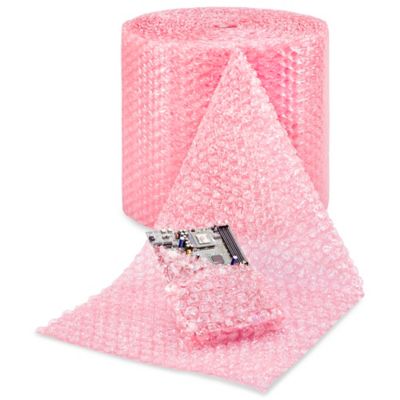 Anti-Static Bubble Wrap® Strong Bubble Roll - 1/2, 24 x 250', Perforated  S-1914P - Uline