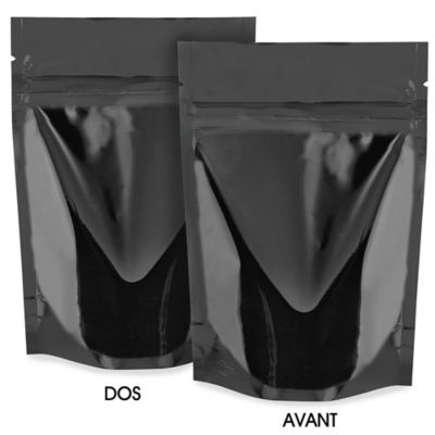  Sacs étanches verticaux brillants – 4 x 6 x 2 po