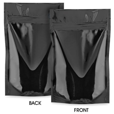  Glossy Stand-Up Barrier Pouches - 5 x 8 x 2 1/2"