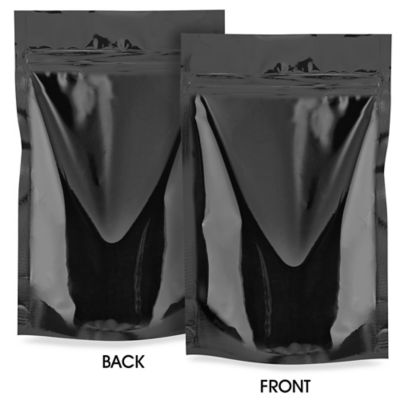  Glossy Stand-Up Barrier Pouches - 6 x 9 x 3"