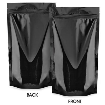 Glossy Stand-Up Barrier Pouches - 6 x 11 x 3"