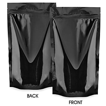 Glossy Stand-Up Barrier Pouches - 6 x 11 x 3"