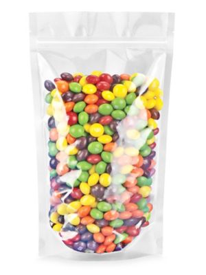 Clear Stand-Up Barrier Pouches - 6 x 9 x 3" S-19173