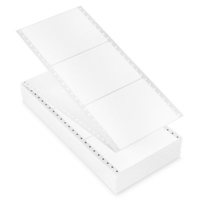 Uline Pinfeed Computer Labels - White, 5 x 3 15/16" S-1918