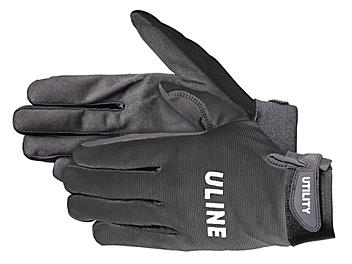 Uline Utility Gloves - Black, Large S-19190BL-L