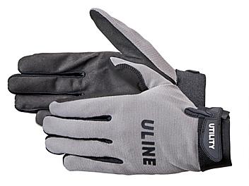 Uline Utility Gloves - Gray, Medium S-19190GR-M