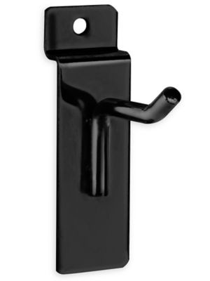 Peg Hooks for Slatwall - 2", Black S-19197BL