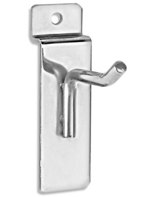 Peg Hooks for Slatwall - 2", Chrome S-19197C