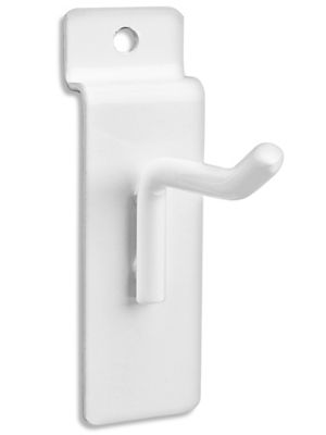 Crochets pour panneaux rainurés – 2 po, blanc
