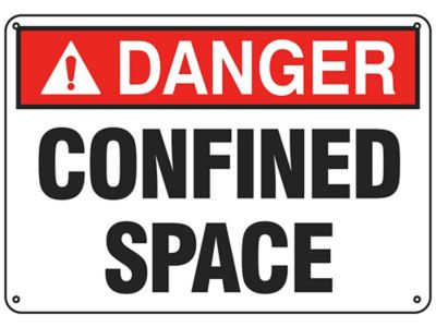"Confined Space" Sign - Plastic S-19207P