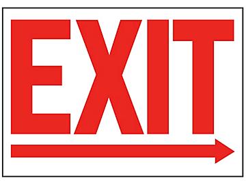 "Exit" Arrow Right Sign